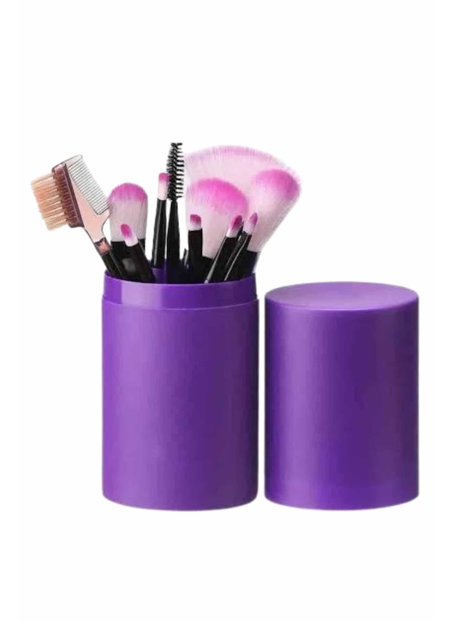 12 Parça Profesyonel Makyaj Fırçası Far Fırçası Allık Fırçası Yumuşak Kıllı