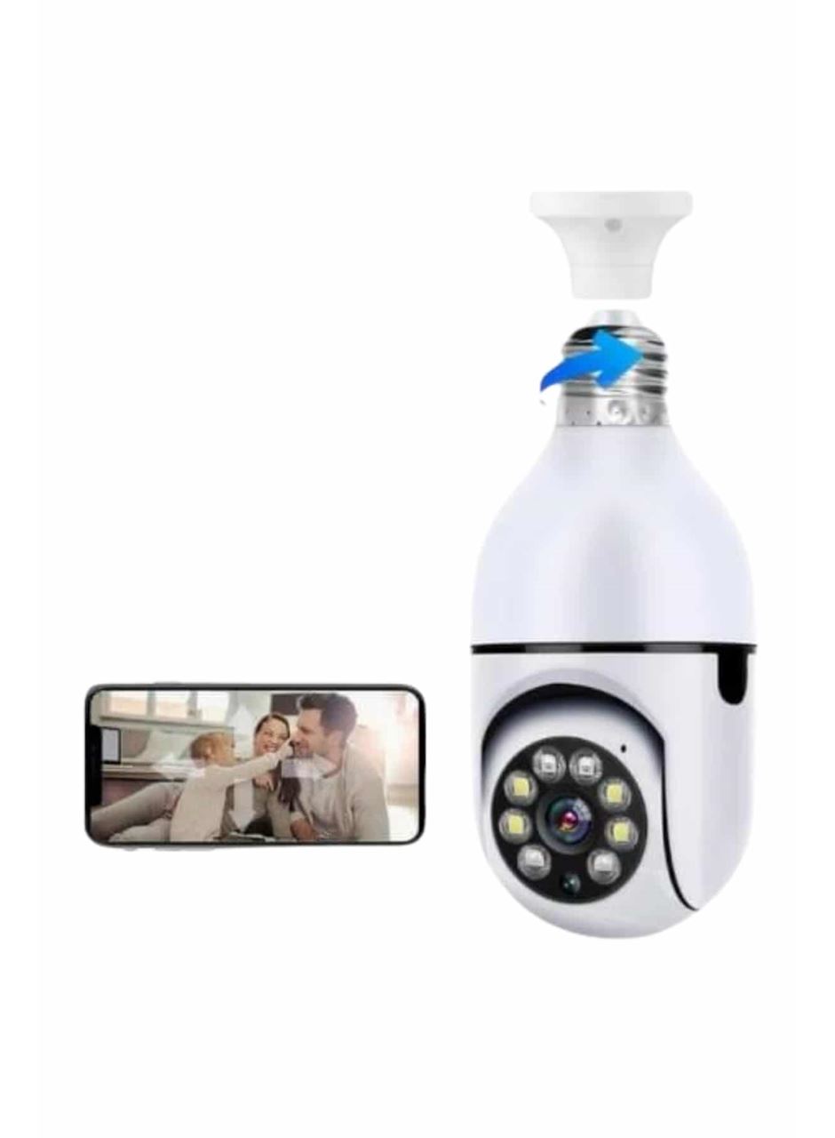 Wifi Güvenlik Kamerası Çift kameralı Ampule Takılabilir Sensörlü