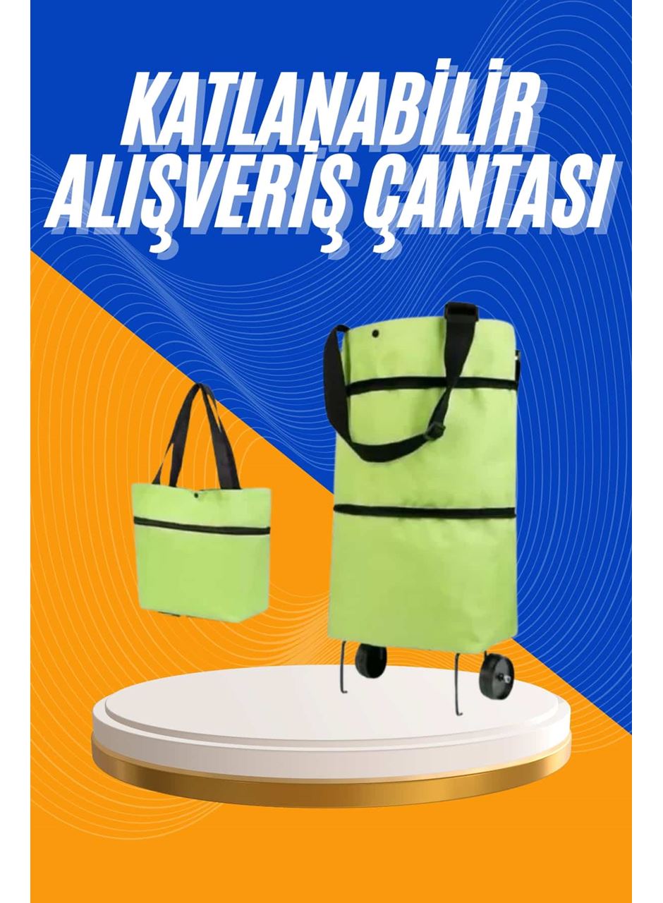 Alışveriş Çantası Katlanabilir Pazar Arabası Tekerlekli Pazar Arabası Katlanabilir