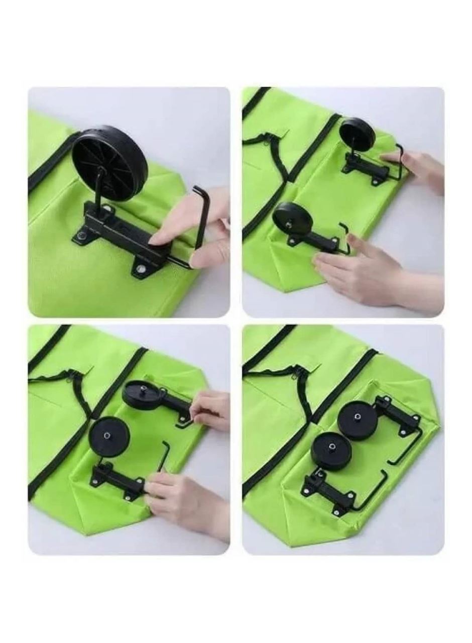 Alışveriş Çantası Katlanabilir Pazar Arabası Tekerlekli Pazar Arabası Katlanabilir