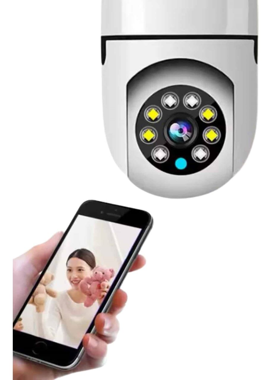 Ev Kamerası Wifi Kamerası Gece Görüşlü Akıllı Ampül Kamera