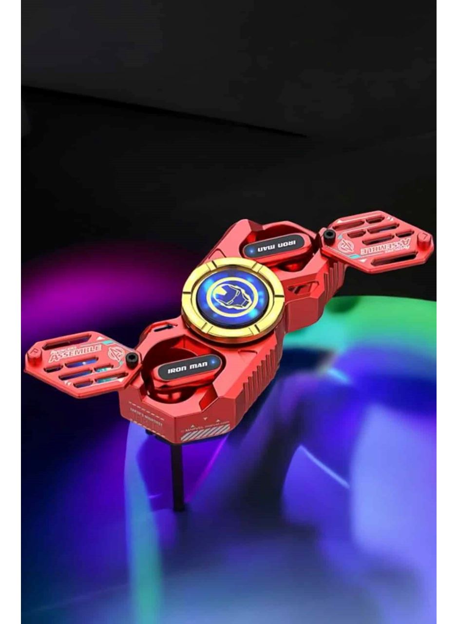 Kırmızı Kablosuz Bluetooth Kulaklık Stres Çarklı Oyuncu Kulaklığı