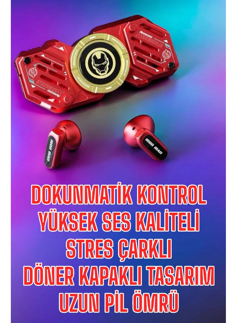 Bluetooth Kulaklık Stres Çarklı Döndürülebilir Uzun Şarj Süreli Oyuncu Kulaklığı