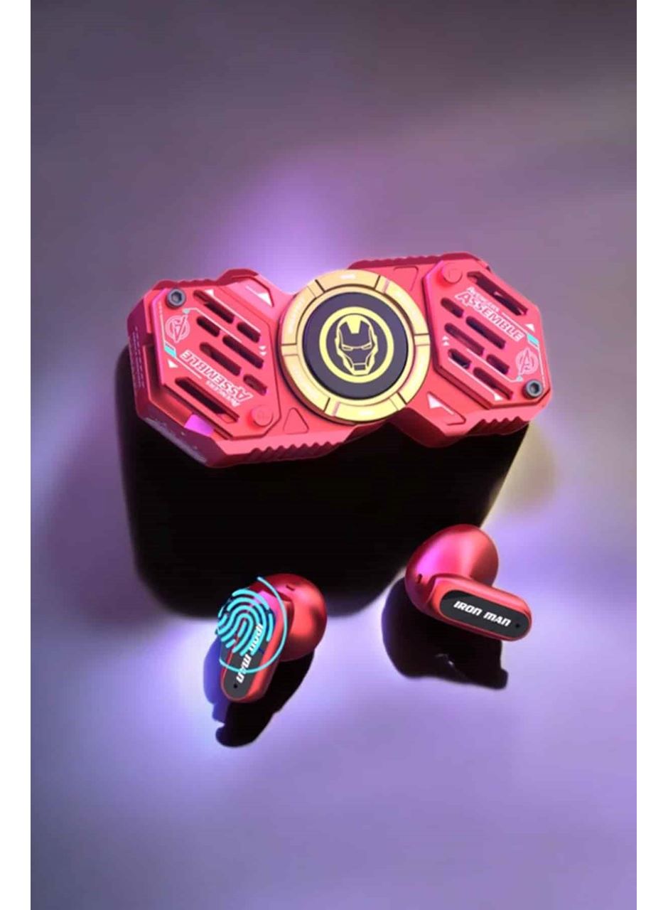 Stres Çarklı Bluetooth Kulaklık Kablosuz Kırmızı Yüksek Ses Kaliteli