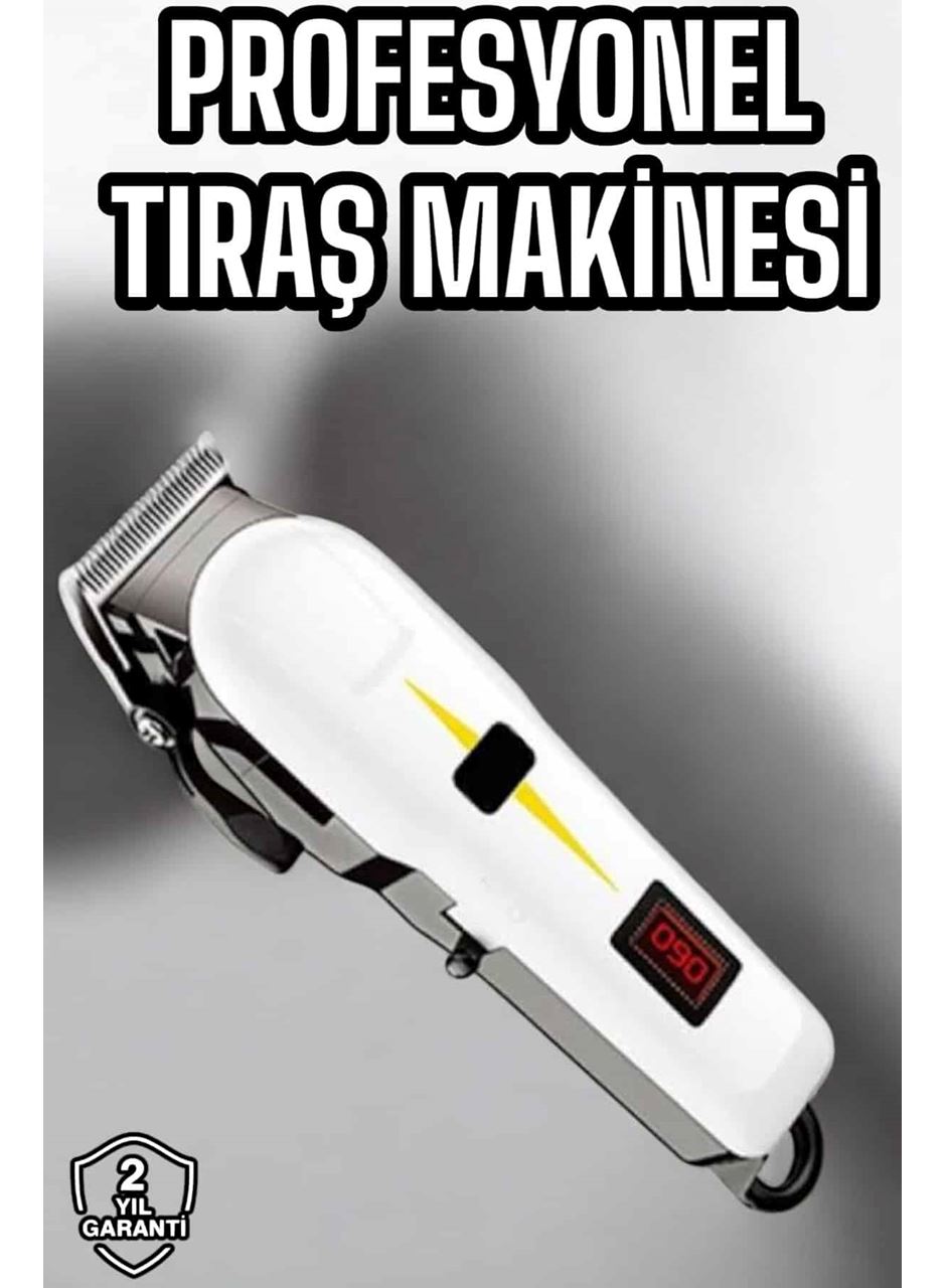 Tıraş Makinesi Profesyonel Saç Ve Sakal Kesme Milim Ayarlı Dijital Göstergeli