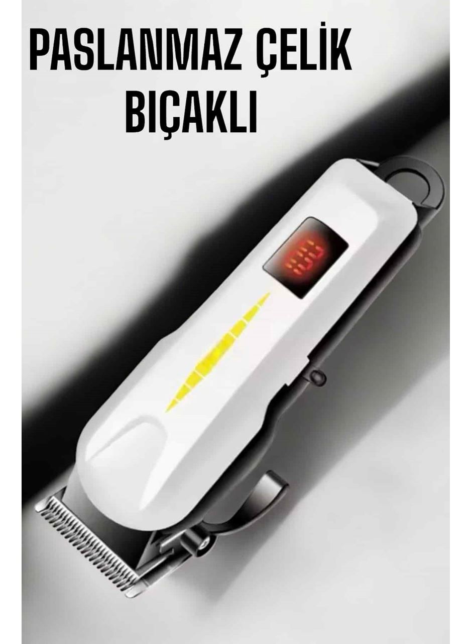 Tıraş Makinesi Profesyonel Saç Ve Sakal Kesme Milim Ayarlı Dijital Göstergeli