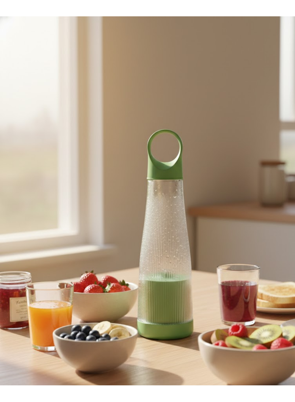 Günlük Smoothie ve Shake İçin USB Şarjlı Taşınabilir Blender