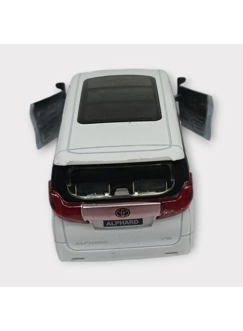 Çek Bırak Metal Araba Sesli Işıklı - Beyaz