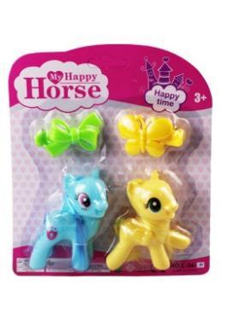 L-34-10 - PONY 2 Lİ FİGÜR SET TOKALI KARTELA