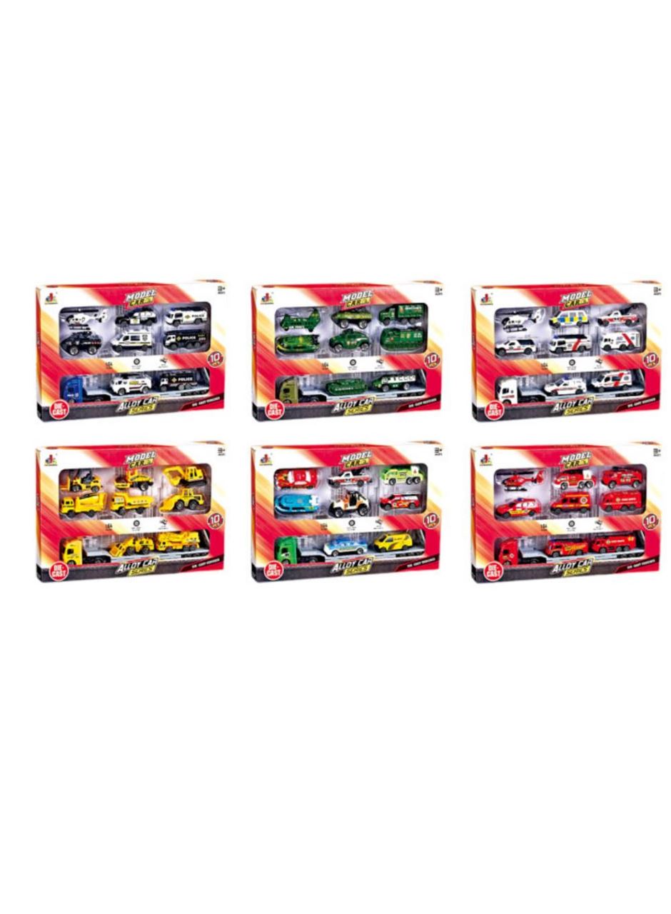 DS047 - ARABA TAŞIYAN TIR ARAÇ SETİ 9 PARÇA