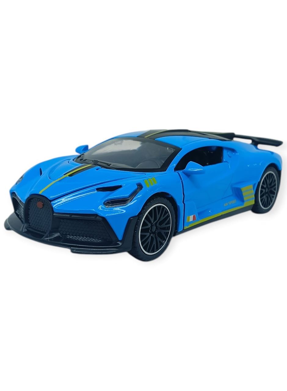 Sesli Işıklı Spor Araba 15 cm - 3241D- Mavi