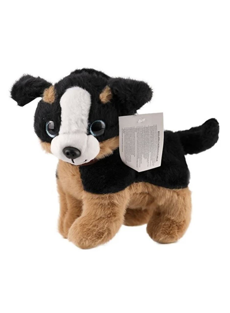 Sesli Peluş Köpek - 2309033 - Kahverengi-Siyah