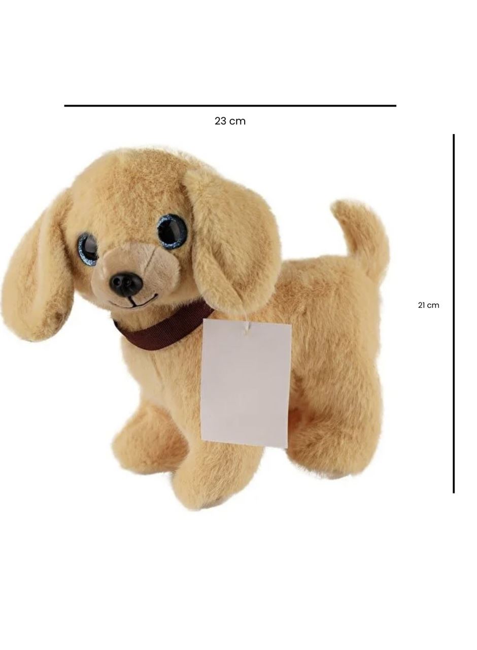 Sesli Peluş Köpek - 2309033 - Açık Kahverengi