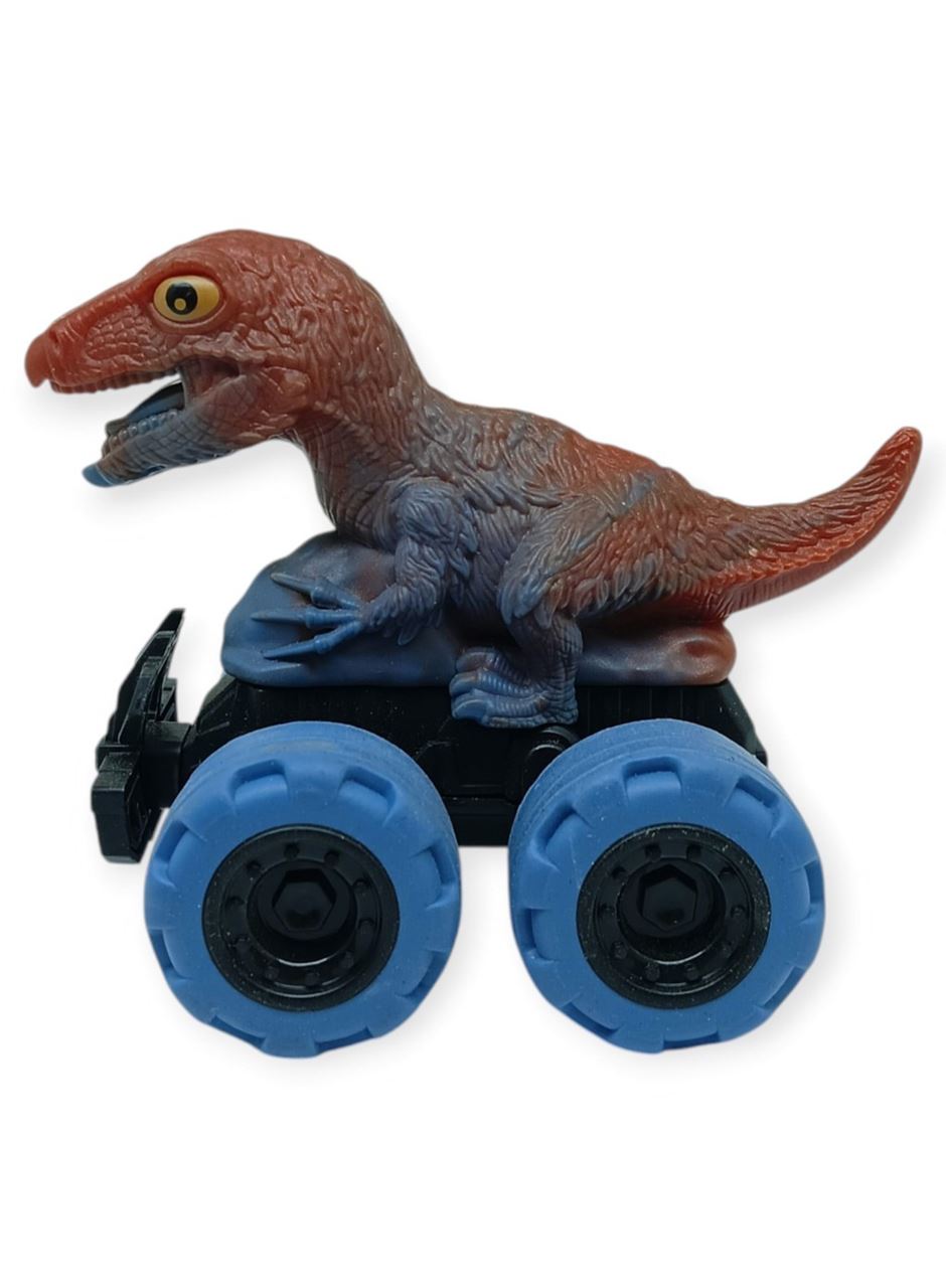 Sürtmeli Dinazor Arabalar 12 cm - H-20 - T-Rex -Kahverengi