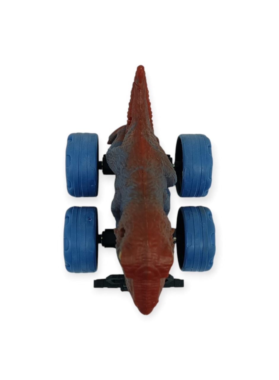 Sürtmeli Dinazor Arabalar 12 cm - H-20 - T-Rex -Kahverengi