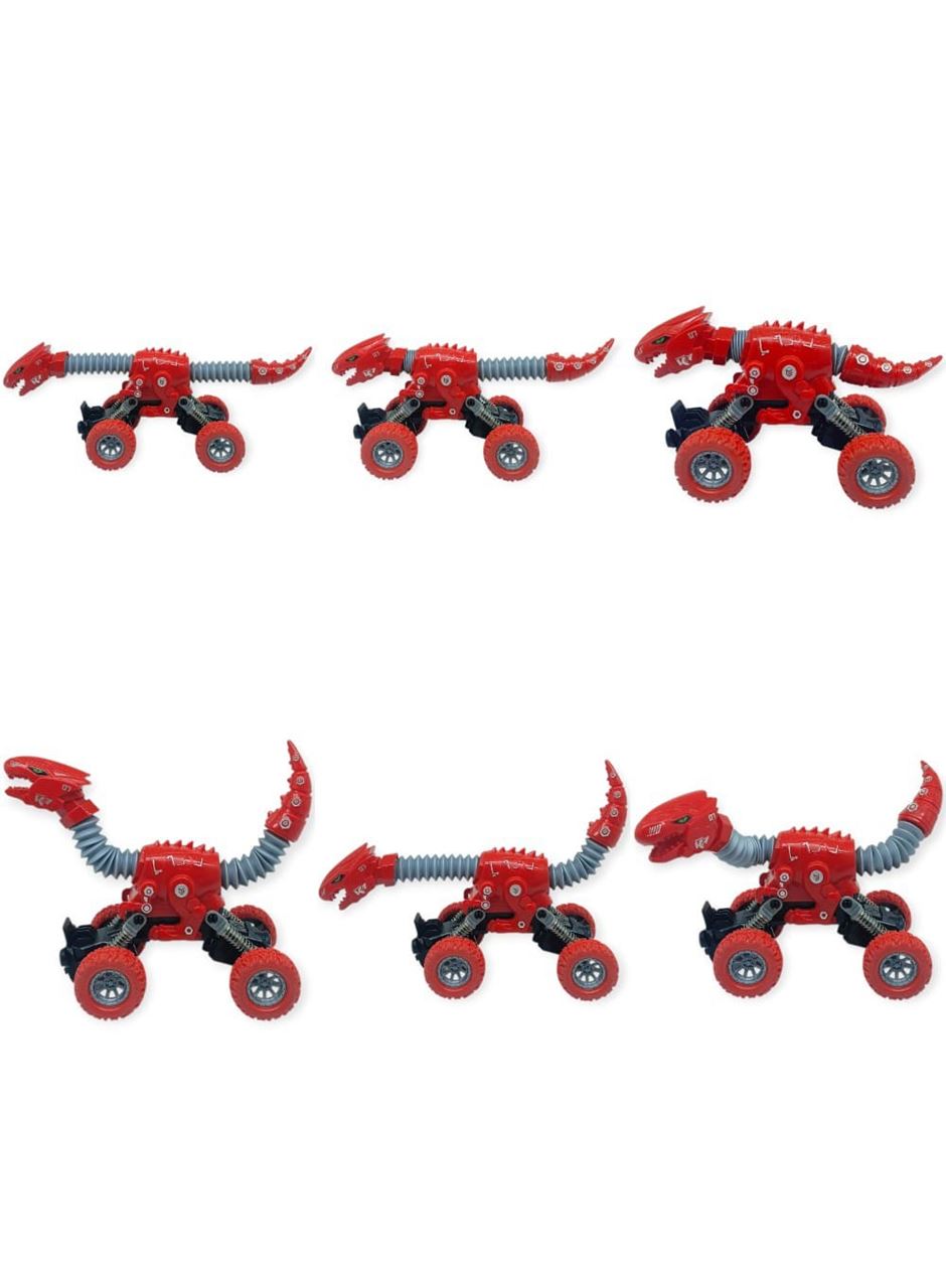 Uzayan Dinazor Arabalar 18 cm - Kırmızı
