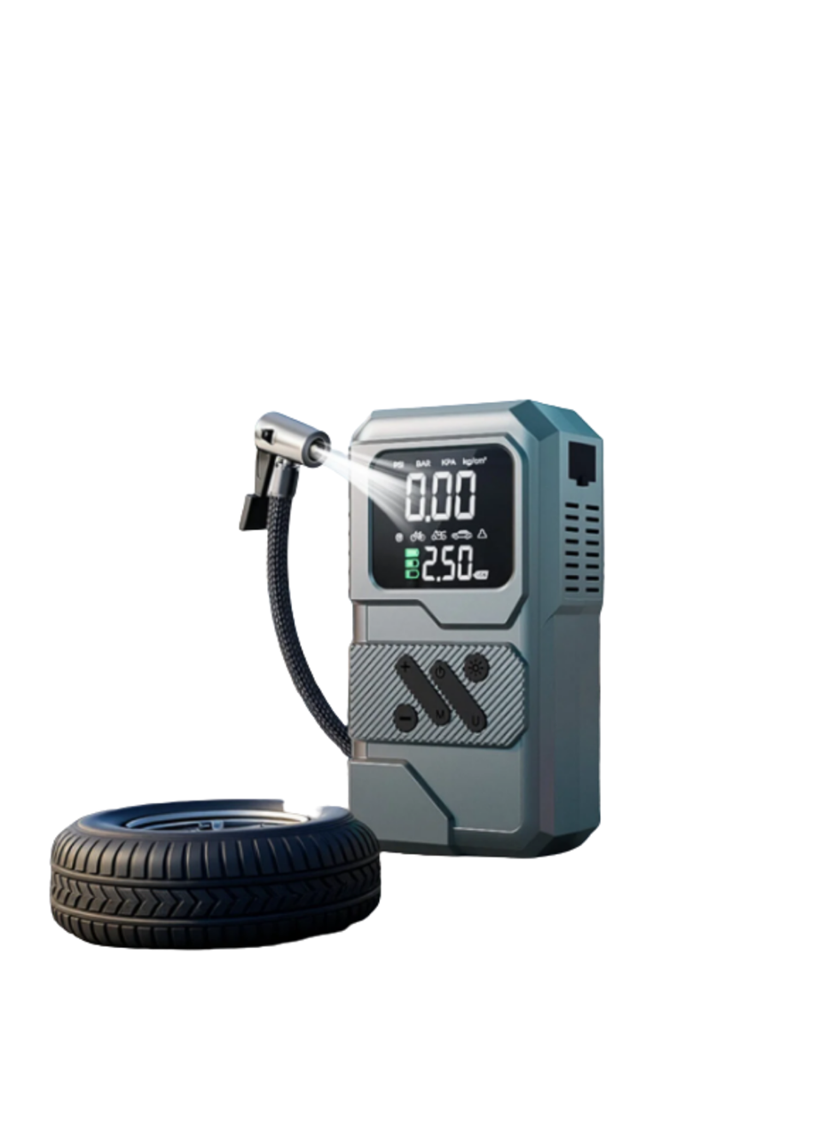 Çok Fonksiyonlu Akü Takviye ve Taşınabilir Hava Kompresörü