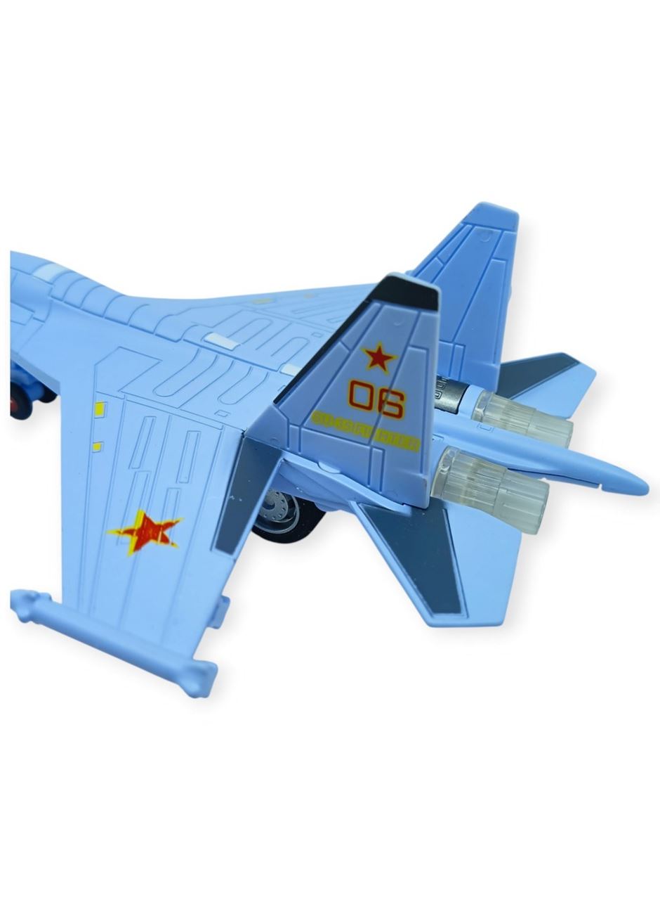 Çek Bırak Metal Uçak Sesli Işıklı 22 cm