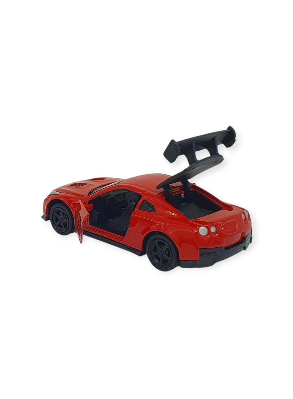 Çek Bırak Metal Küçük Arabalar 8 cm - 6411A-5 - Kırmızı