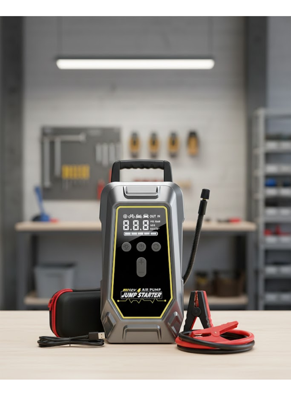 Araç Kullanıcıları İçin Çok Fonksiyonlu Akü Takviye Cihazı