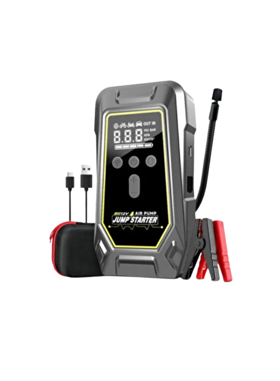 Lastik Şişirme Powerbank Özellikli Taşınabilir Cihaz