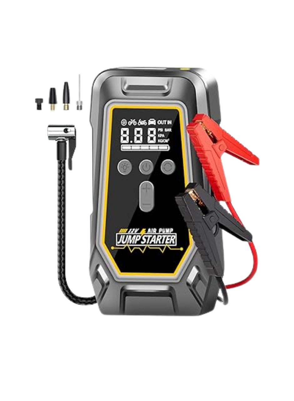 Lastik Şişirme Powerbank Özellikli Taşınabilir Cihaz