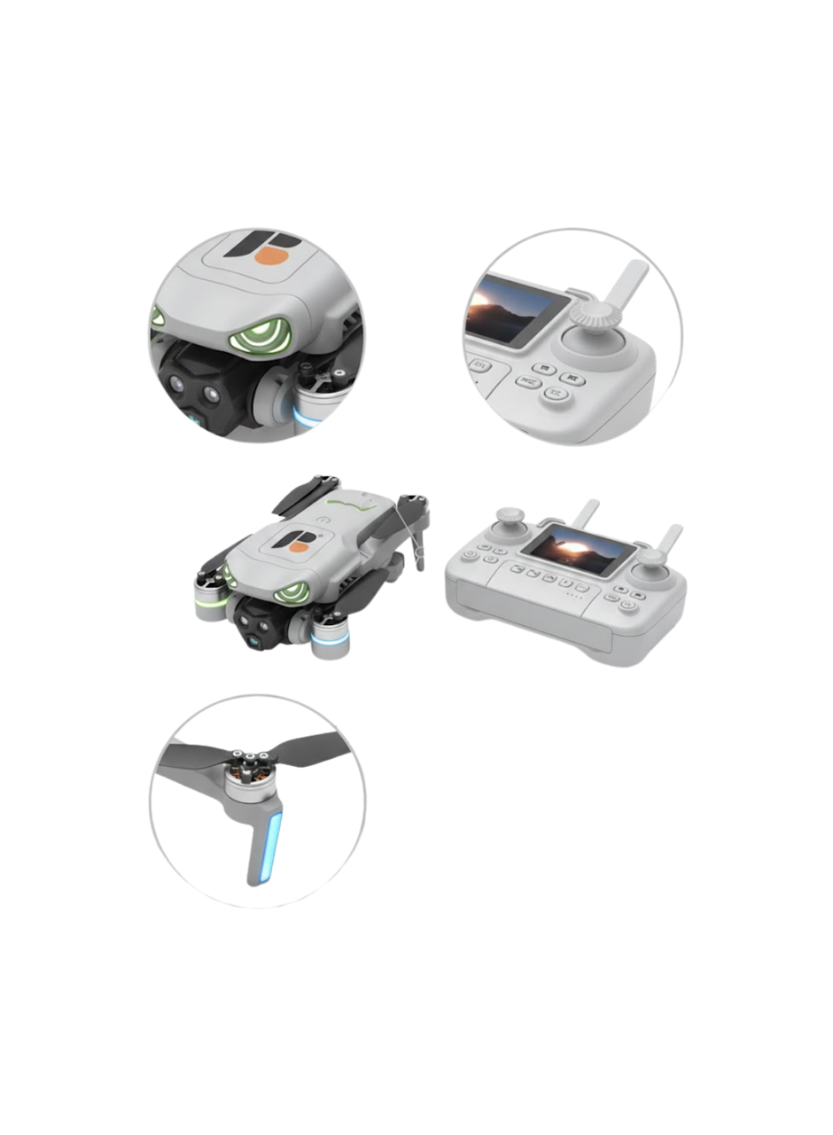 360° Takla ve Çift Kamera Özellikli Hobi Drone