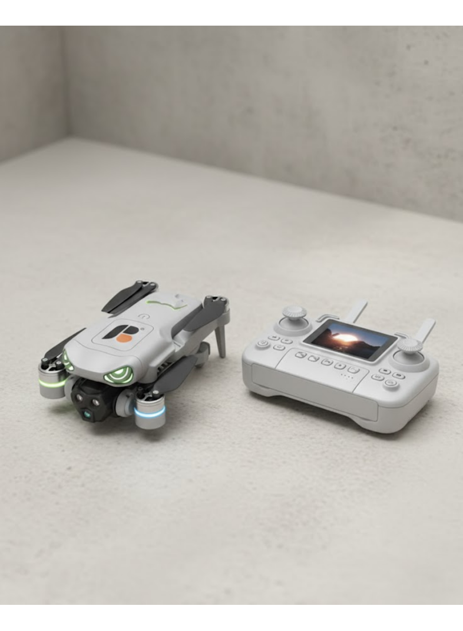 Tek Tuşla Kalkış İniş Özellikli Katlanabilir Drone