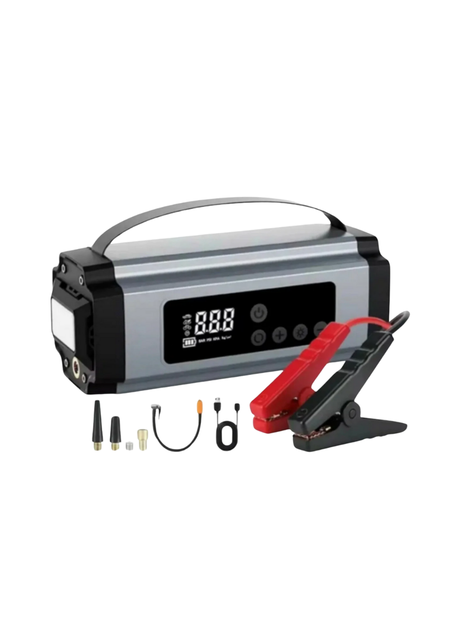 Araçlar İçin Taşınabilir Akü Takviye Hava Kompresörü ve Acil Güç Kaynağı