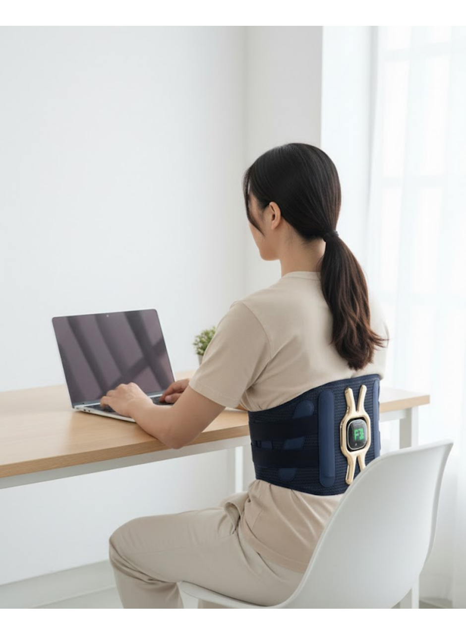 Vücut ve Karın Bölgesi İçin Isıtmalı Masaj Kemeri