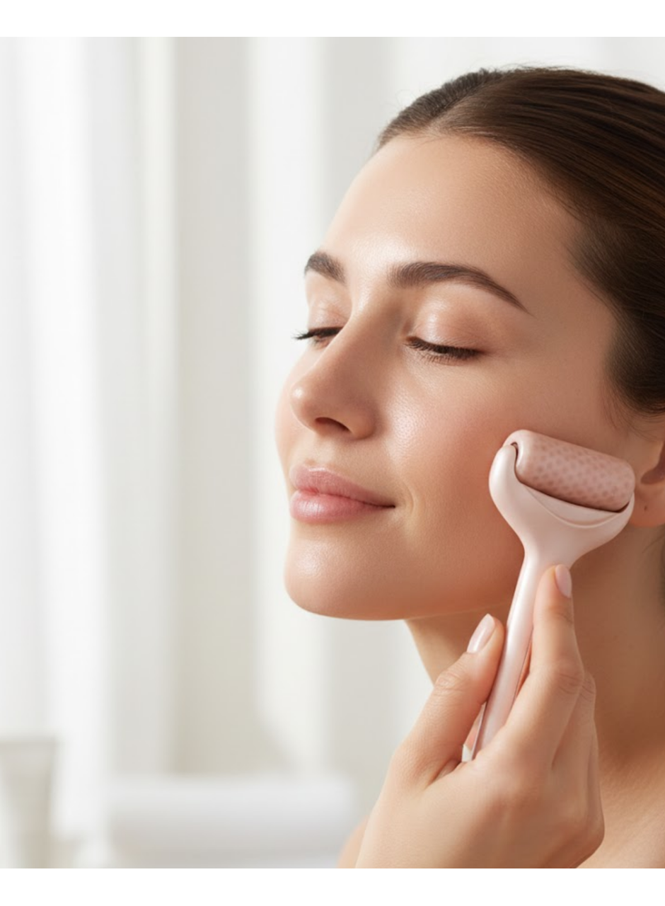Yüz ve Göz Altı İçin Buz Silindiri Şişlik Giderici Masaj Aleti