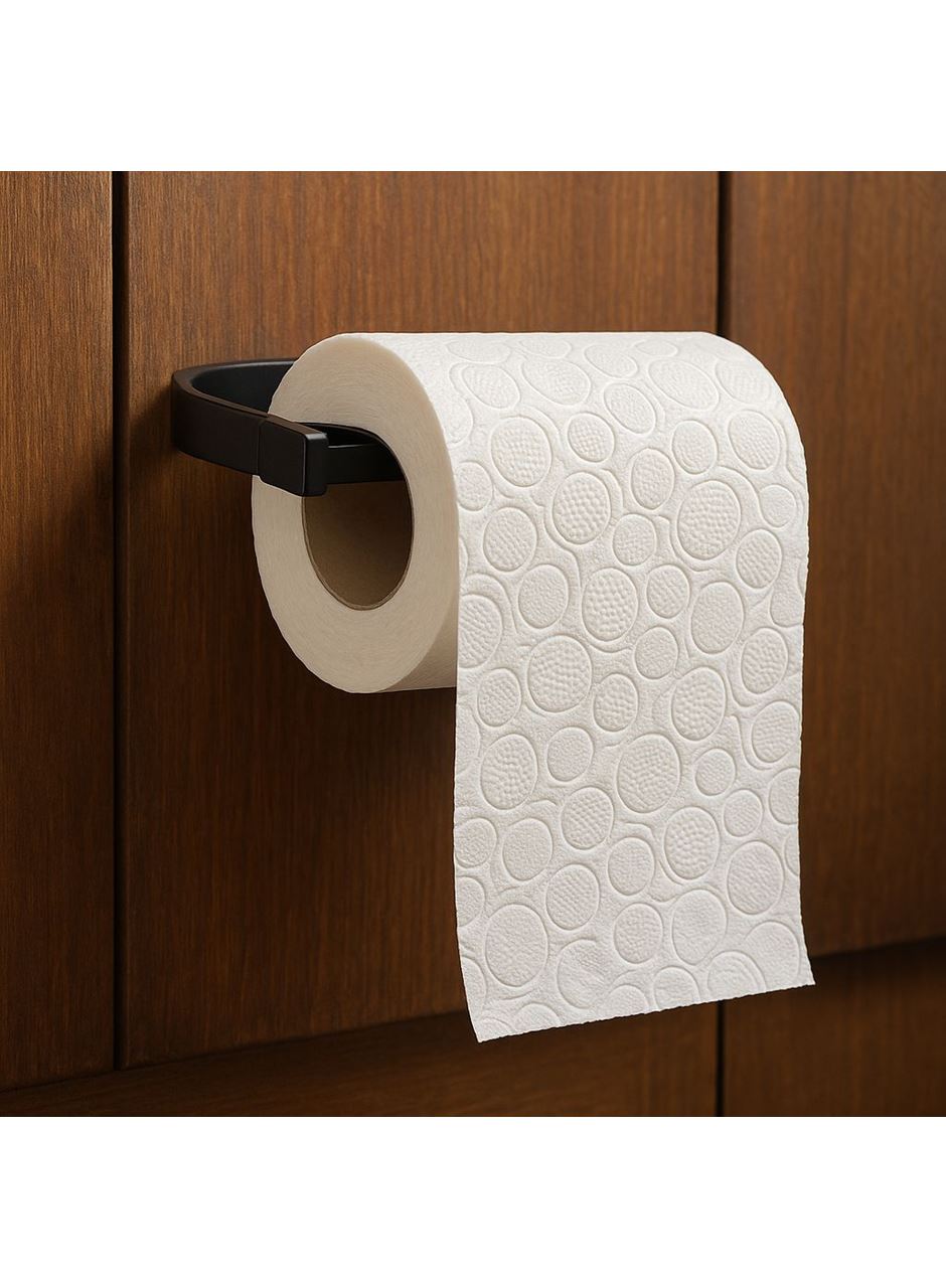 Duvara Monte Siyah Peçetelik Minimal Banyo Aksesuarı