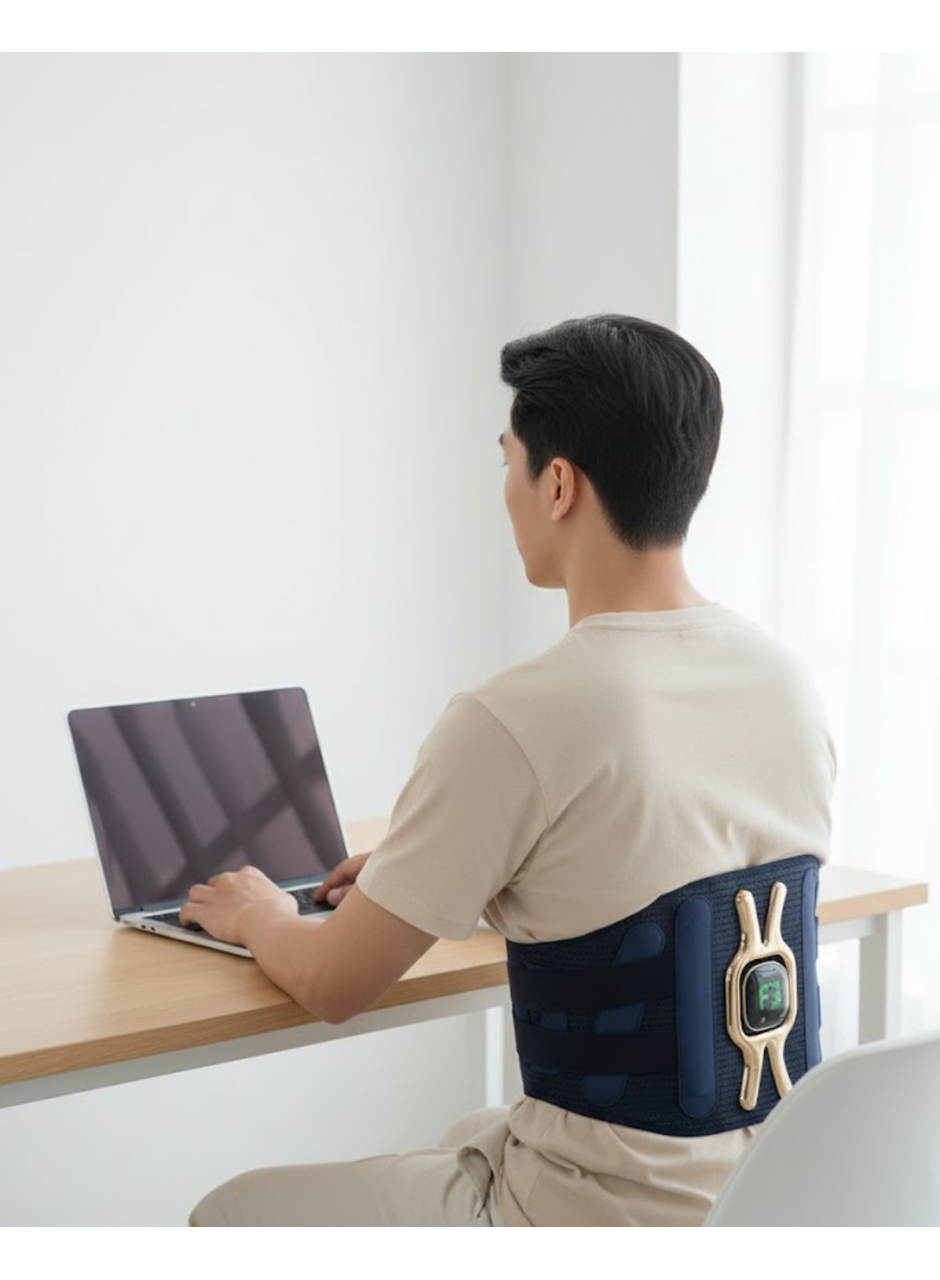 Bel Destekli Masaj Kemeri Hafif ve Taşınabilir