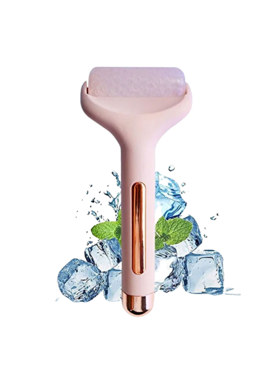 Soğuk Jel Başlıklı Buz Silindiri Yüz Masaj ve Bakım Aleti