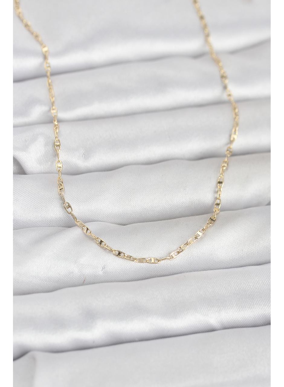 CM 14K Gold Renk Gemici Zincir Model 60 cm Kadın Kolye