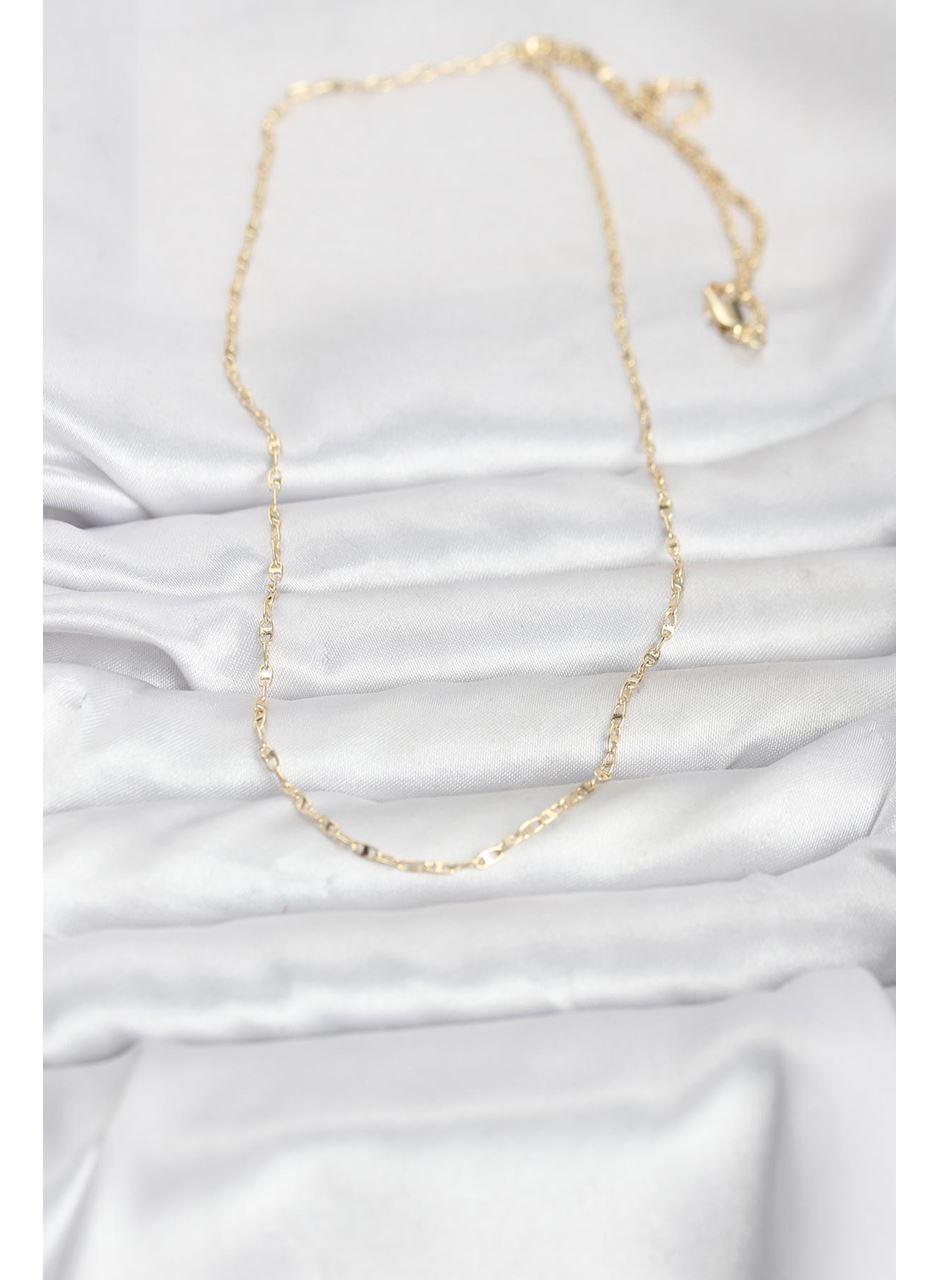 CM 14K Gold Renk Gemici Zincir Model 60 cm Kadın Kolye