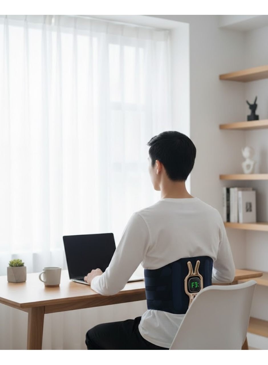 Isıtmalı Bel ve Bacak Masaj Kemeri Vücut Destekli