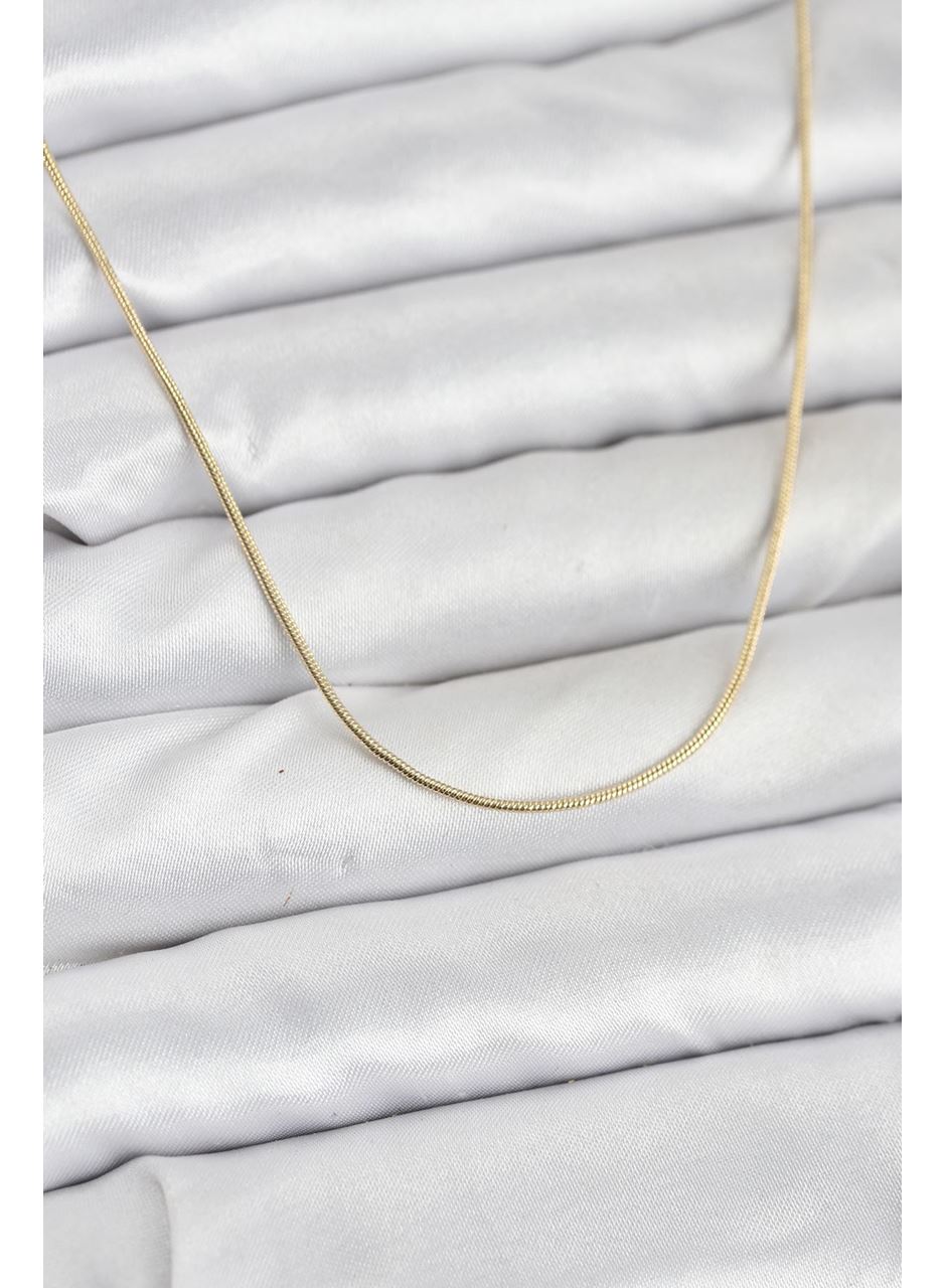 CM 14K Gold Renk Yılan Zincir Model Kadın Kolye