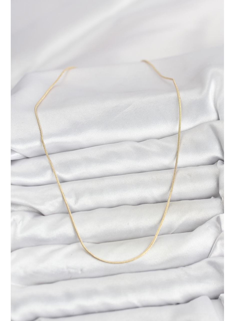 CM 14K Gold Renk Yılan Zincir Model Kadın Kolye