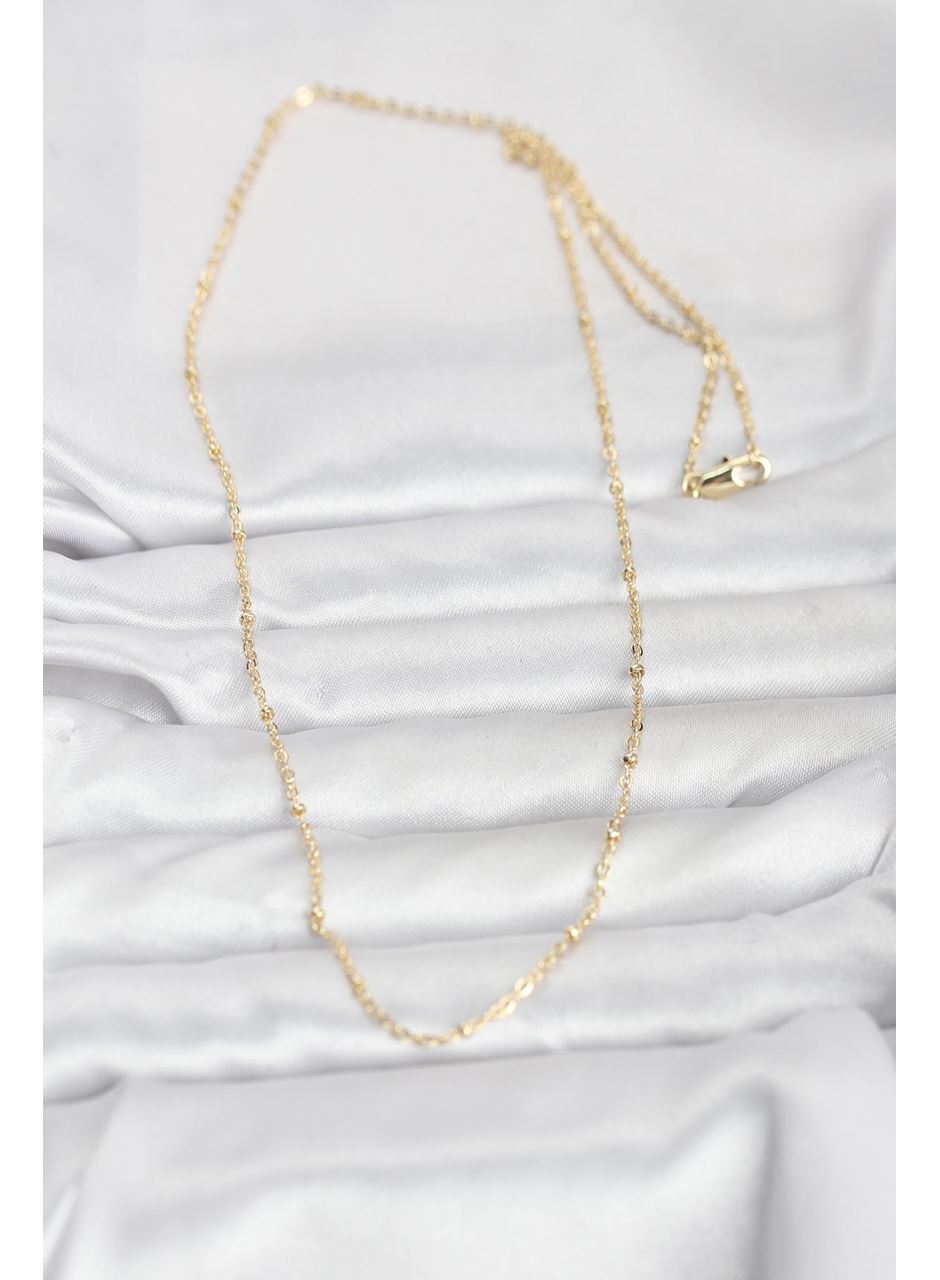 CM 14K Gold Renk Burgu Model 60 cm Kadın Kolye