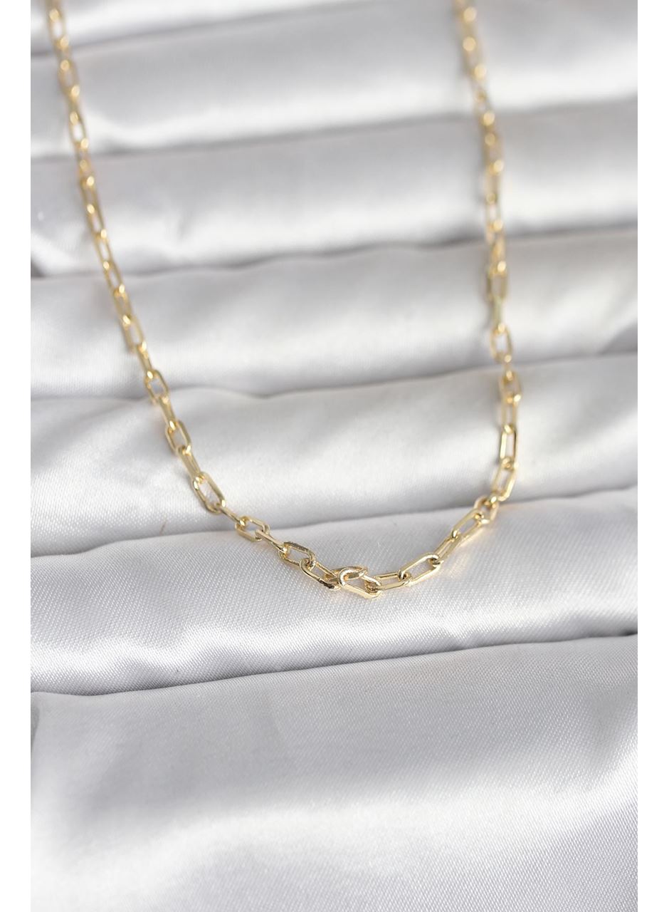 CM 14K Gold Renk Ataç Zincir Model 60 cm Kadın Kolye