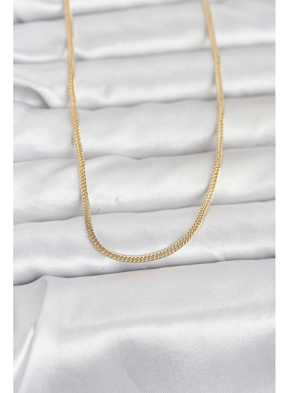 CM 14K Gold Renk Dolgun Zincir Model 60 cm Kadın Kolye