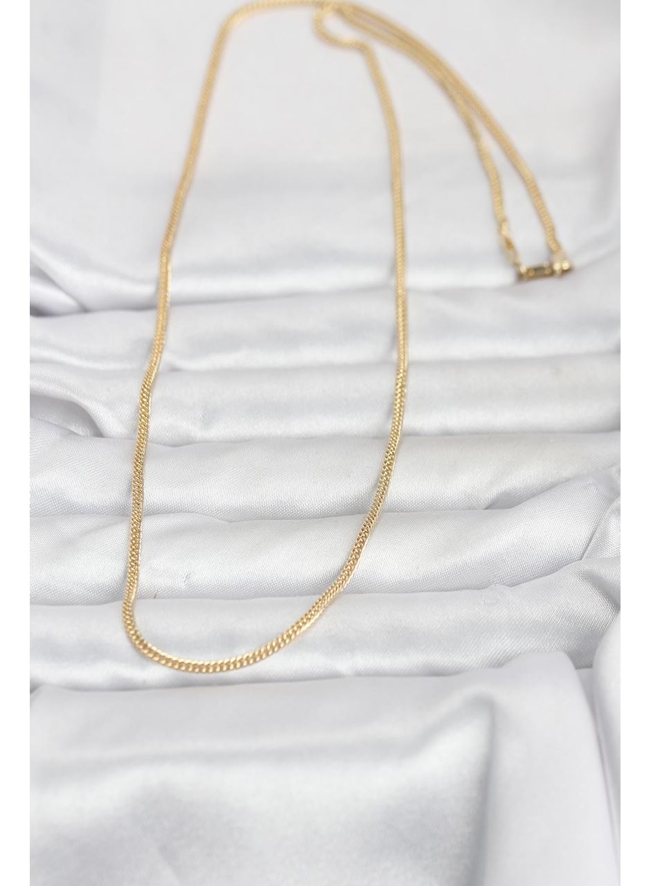 CM 14K Gold Renk Dolgun Zincir Model 60 cm Kadın Kolye