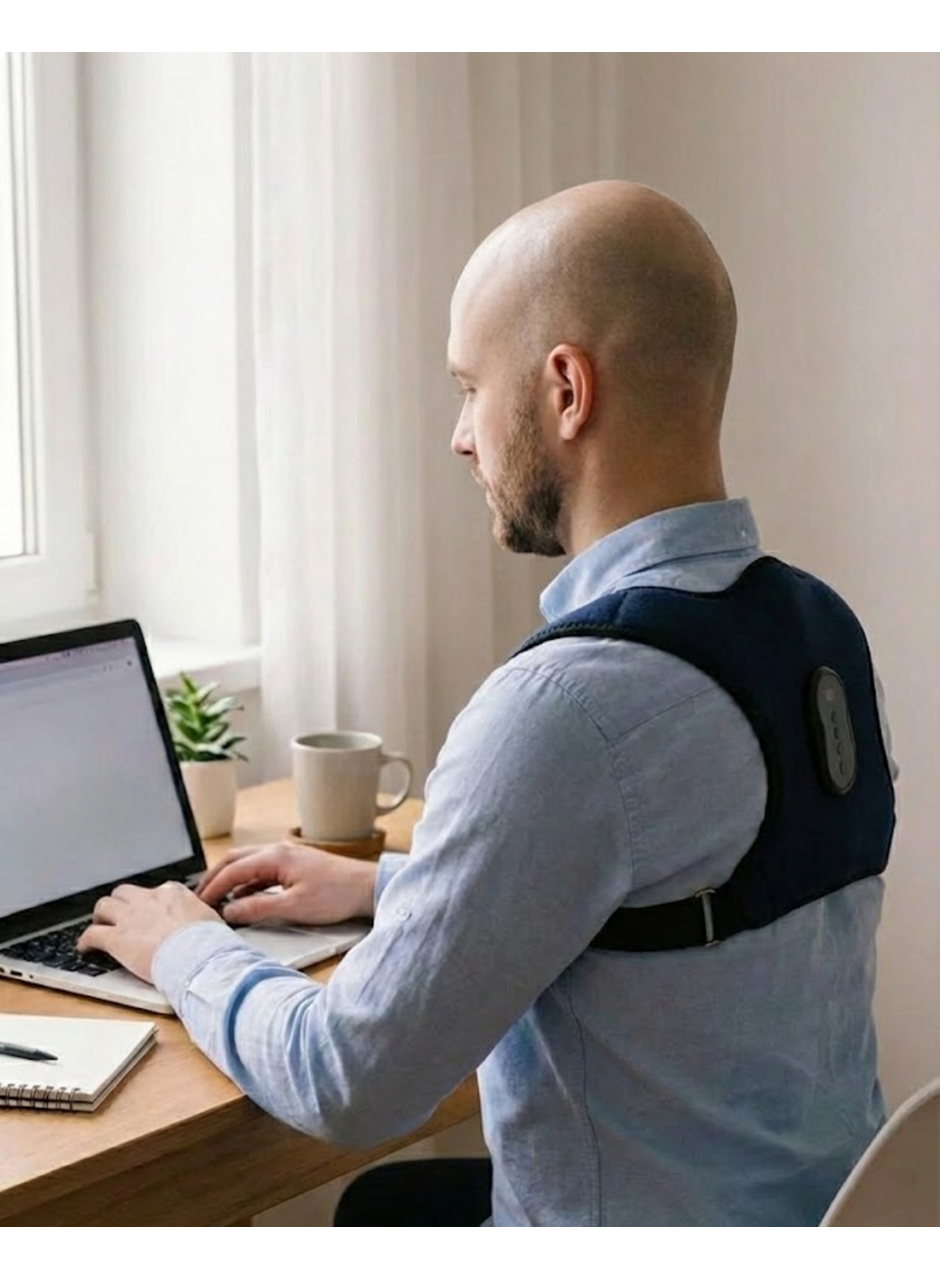 Akıllı Postür Düzeltici Masaj Kemeri Medikal Destekli