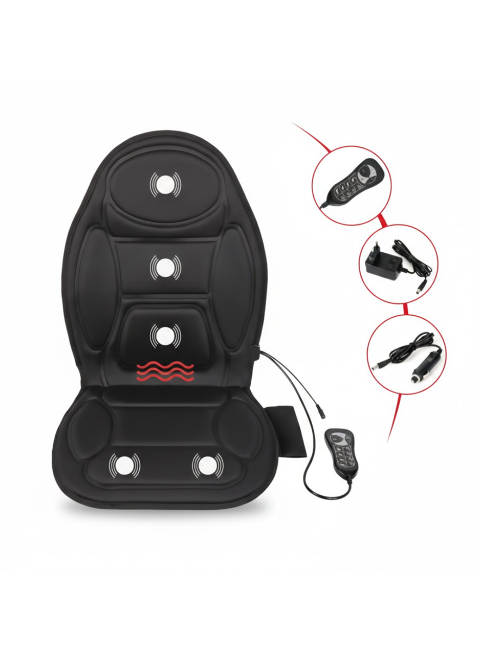 Sırt ve Bel İçin Isıtmalı Masaj Minderi Çok Bölgeli Tasarım