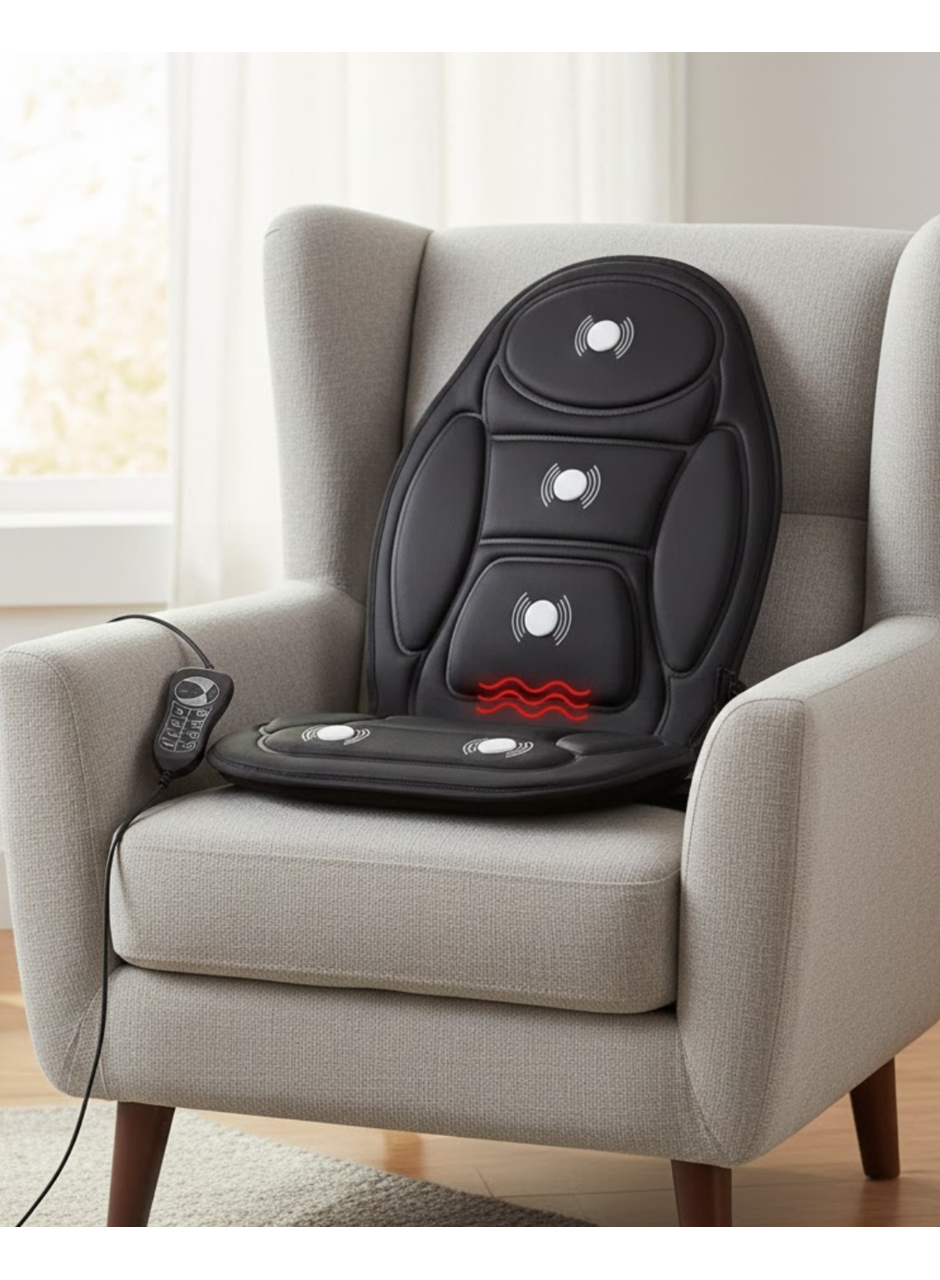 Titreşimli Masaj Minderi 5 Masaj Modu ve 3 Yoğunluk Seviyesi