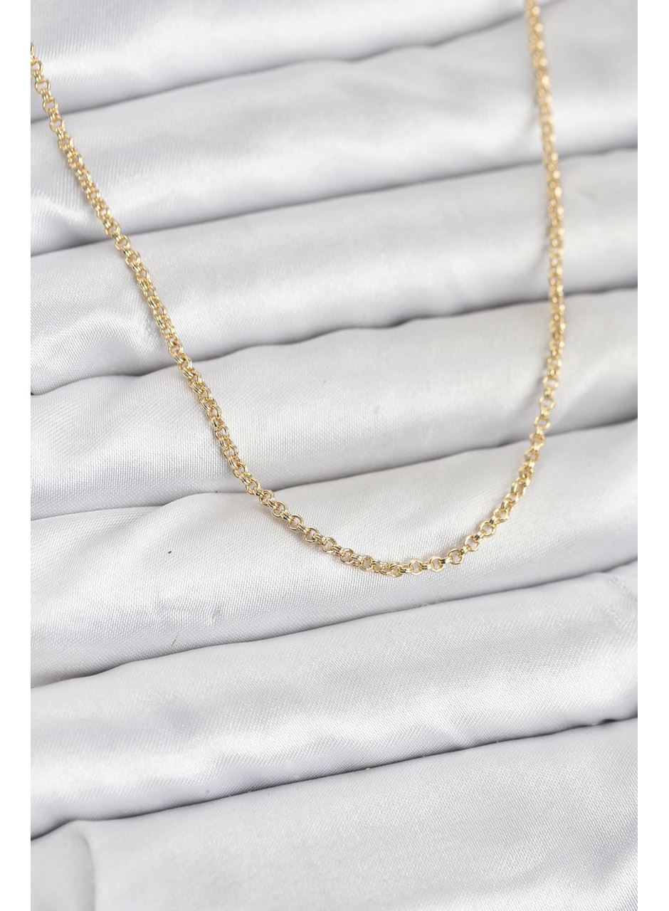 CM 14K Gold Renk Halka Model 60 cm Kadın Kolye