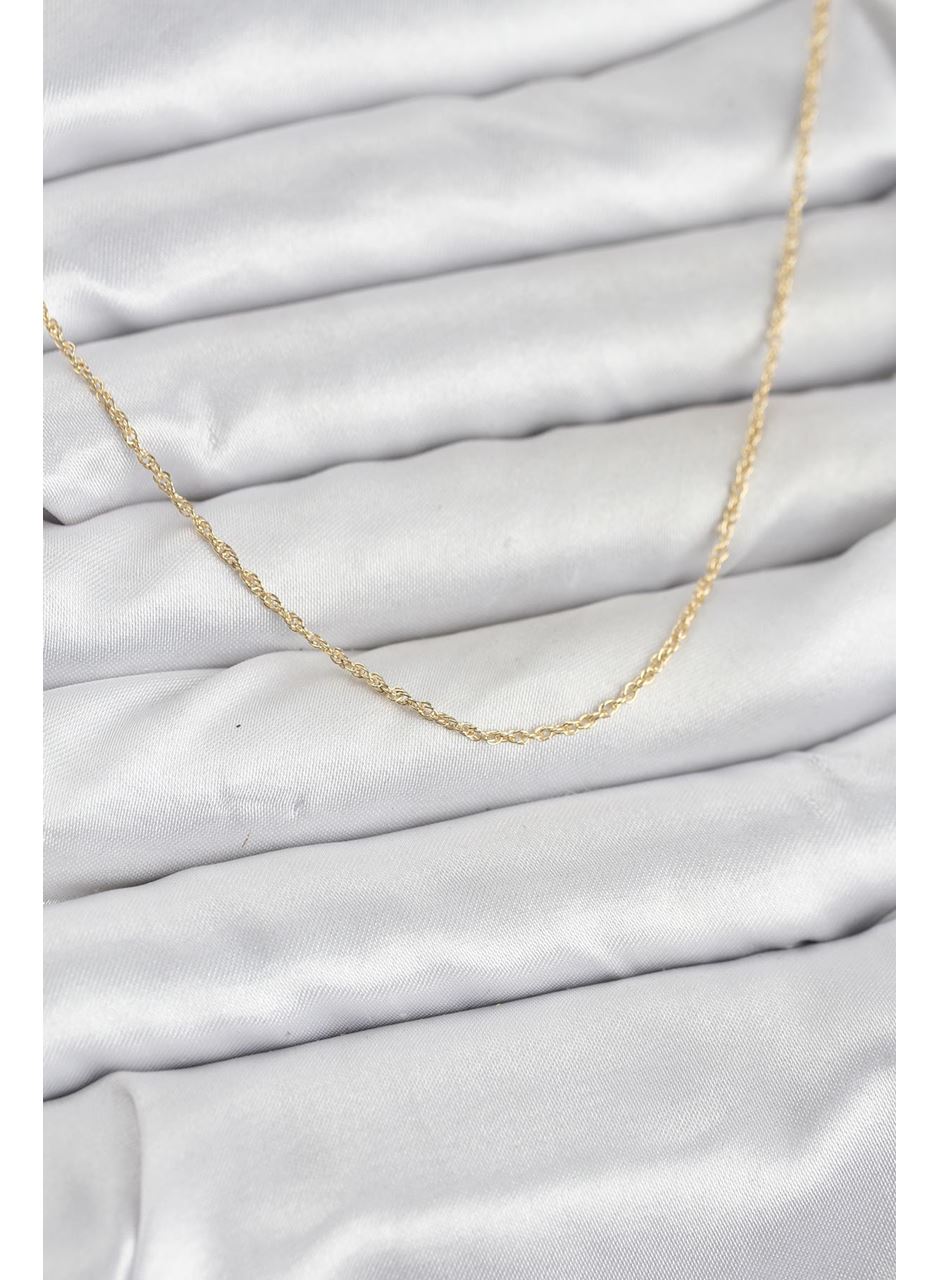 CM 14K Gold Renk Burgu Model 60 cm Kadın Kolye