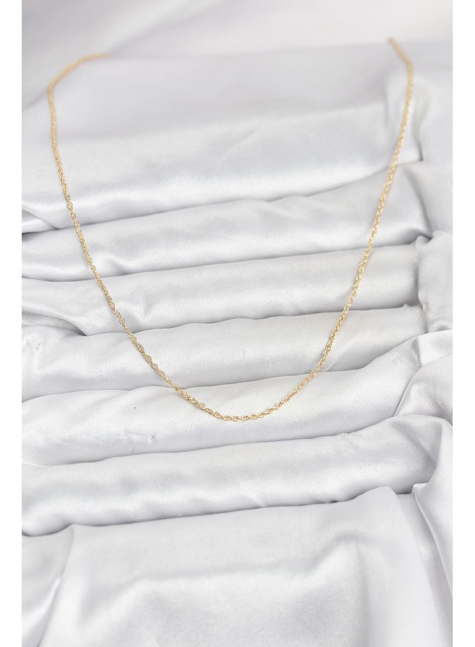 CM 14K Gold Renk Burgu Model 60 cm Kadın Kolye