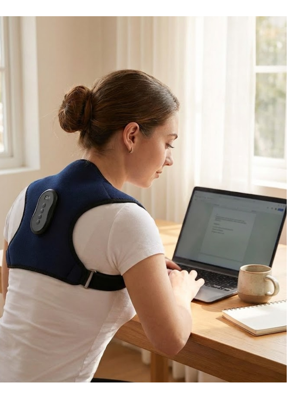 Sırt ve Omurga İçin Akıllı Masajlı Duruş Destek Kemeri